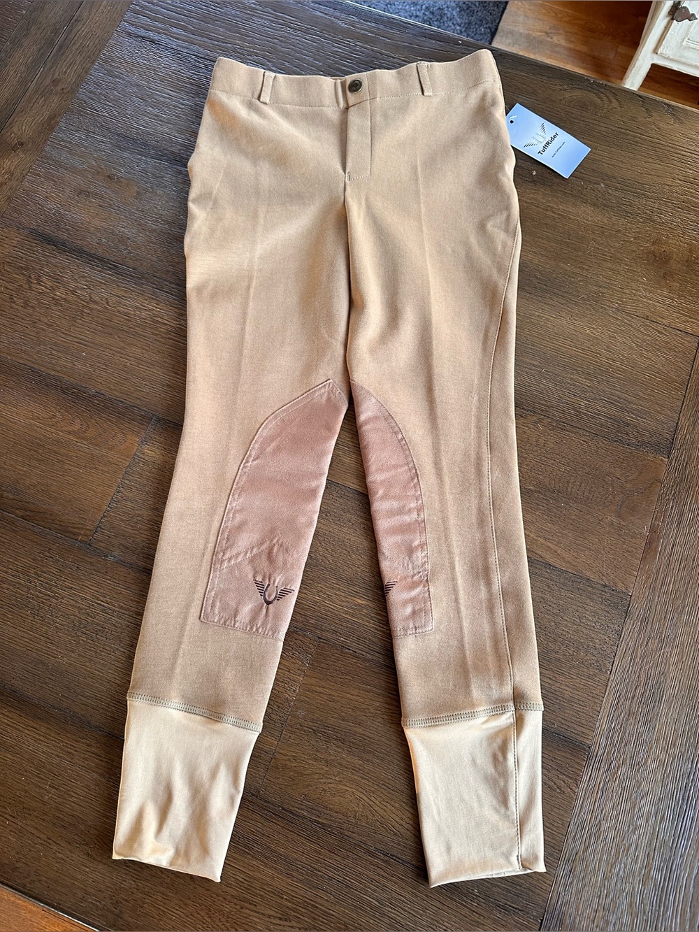 NEW TuffRider Children’s 16 Starter Low Rise Pull-On Knee Patch Breeches